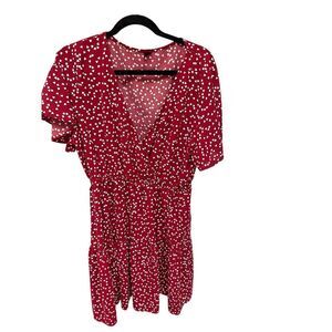 SHEIN plus size 2x curve red polka dot summer dress
